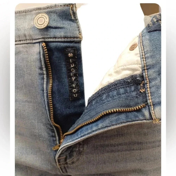 Lucky Brand High Rise Bridgette  Skinny Jeans in Sunny Isles Size 10 - Picture 5 of 11
